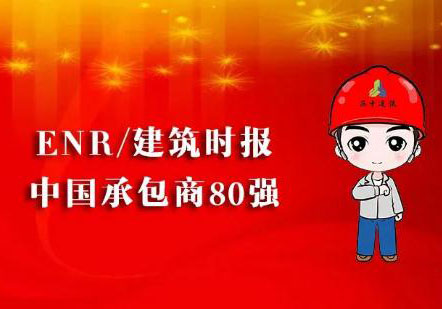 公司榮列2022ENR中國承包商80強第24位